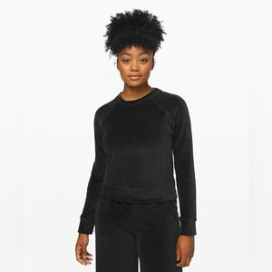 Lululemon Every Moment Crew Sweatshirt Heathered Black (Charcoal) Size 12